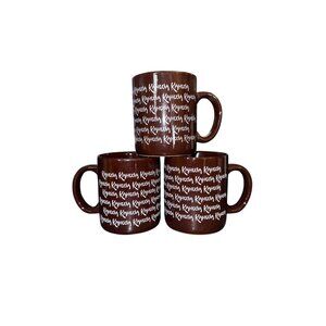 Kahlua Logo Brown Coffee Mug Set Of 3